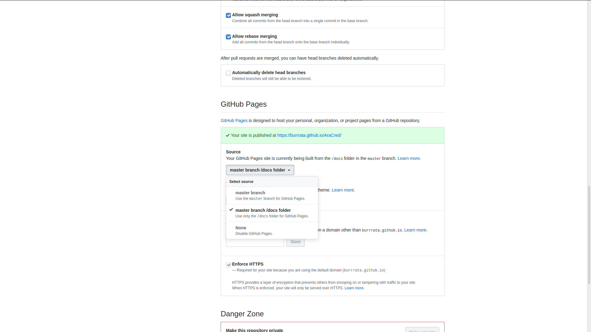 Enable GitHub Pages